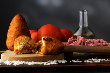 Arancini di riso ft90_8824 Arancinu Arancina Cucina italiana