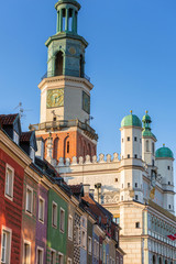 Fototapeta na wymiar Architecture of the Main Square in Poznan, Poland.