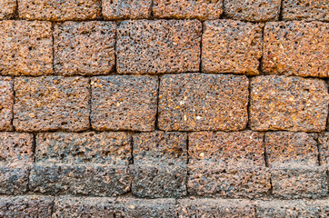 Archaeological sites built from laterite stones Dvaravati era National Historic Site Historical Park Phetchabun Province, Thailand
