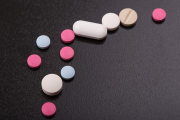 Fototapeta na wymiar Tablets pills