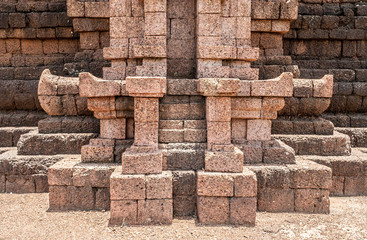 Archaeological sites built from laterite stones Dvaravati era National Historic Site Historical Park Phetchabun Province, Thailand