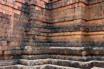 Archaeological sites built from laterite stones Dvaravati era National Historic Site Historical Park Phetchabun Province, Thailand