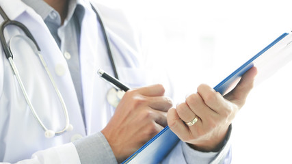 doctor examine with stethoscope, health care hospital