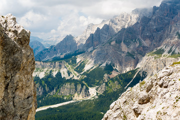 Monte Cristallo in Italy Alps