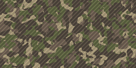Camouflage background with oblique line. Seamless pattern vector.斜線迷彩パターン © tabosan