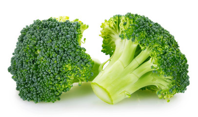 Fresh broccoli on white background - 269371003