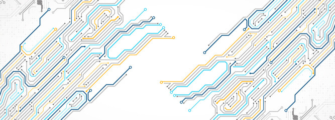 Abstract technology circuit board. Communication concept.