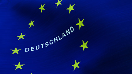 3D ILLUSTRATION of european election with FRANCE word