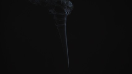 Emergence of a thin stream of smoke or steam vape. Cigarette smoke, beautiful and high-quality background animation