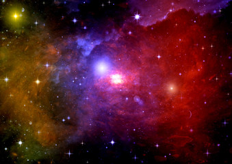 galaxy in a free space