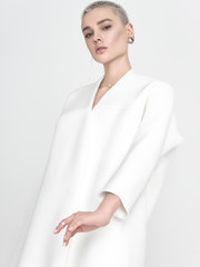 Sensual young model moving hand