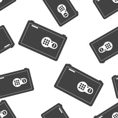 Vector icon bank safe. Safe for storing documents, money seamless pattern on a white background.