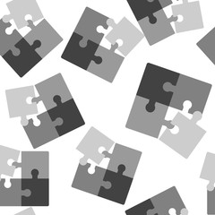 Naklejka premium Pazzle icon. Pazzle vector icon pattern on a white background.