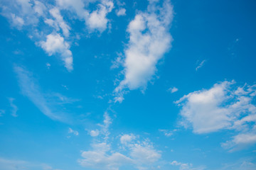 Fototapeta na wymiar blue sky and white clouds.