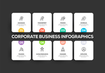 CORPORATE BUSINESS INFOGRAPHIC DESIGN
