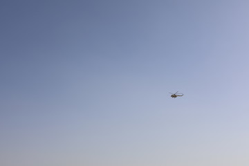 helicopter in flight