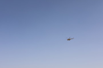 helicopter in flight