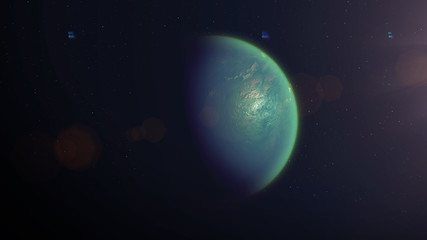 Fototapeta na wymiar exoplanet