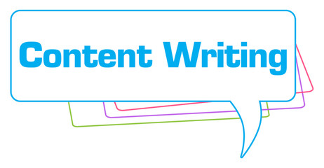 Content Writing Colorful Stroke Comment Symbol 