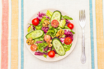 Fresh vegetables cooking background