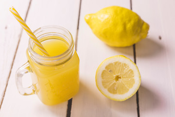 Glass of a fresh Lemon juice