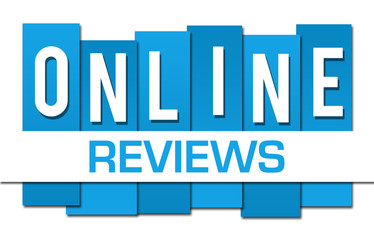 Online Reviews Blue Professional Horizontal 