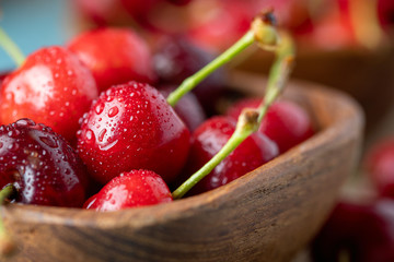 Fresh ripe cherries
