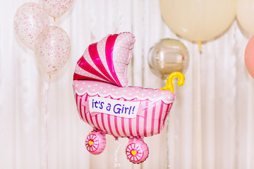 Balloons Stroller baby. 