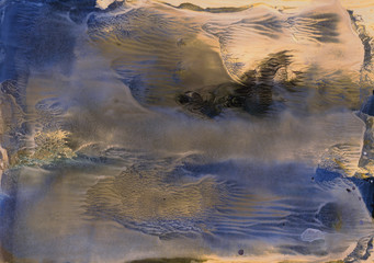 Abstract background, hand-painted texture, watercolor painting, splashes, drops of paint, paint smears. Design for backgrounds, wallpapers, covers and packaging.