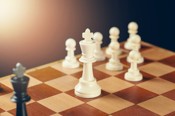 chess on board business concept