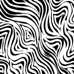 Brush grunge pattern. White and black vector.