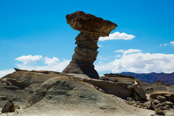 Formations of stones in Ischigualasto Park