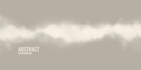 Monochrome printing raster, abstract vector halftone background.