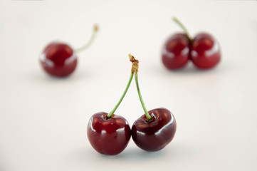 Bunch of fresh cherries