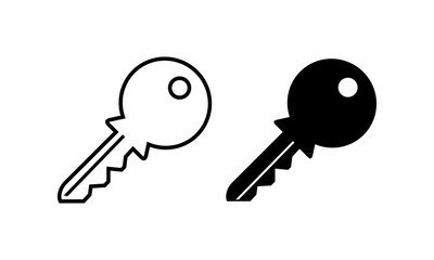 Key icon vector