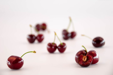 Bunch of fresh cherries