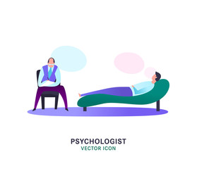 Psychologist and psychotherapist icon