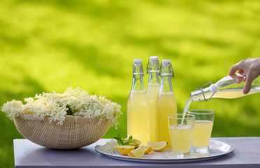 Refreshing springtime elderflower cordial