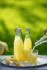 Refreshing springtime elderflower cordial