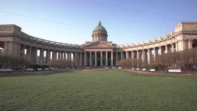 Kasaner Kathedrale in Sankt Petersburg, Russland - Sehensw&uuml;rdigkeit in 4k