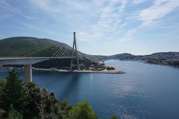 Obraz premium Franj Tudman Bridge, Dubrownik, Croatia