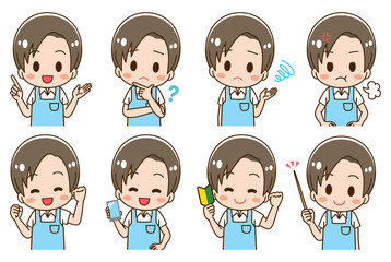 Nursery teacher illustration