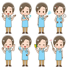 Nursery teacher illustration