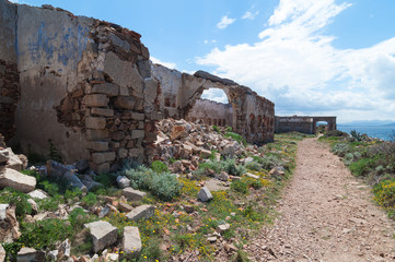 Fortezza Bastiani fortification Caprera Island Sardinia Italy 