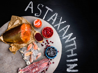 Astaxanthin Healthy Nutrition food