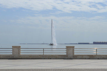 Fototapeta premium fountain in Caspian sea