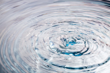 Water drop or water ripples. Waves of rippling water.
