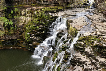 Falls of Clyde in New Lanark in Scotland, UK