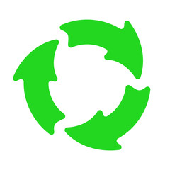 Stop plastic pollution icon. Sign recycle garbage. Plastic recycling. Do not litter. Vector illustration