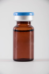 Botox medicine bottle on a white background